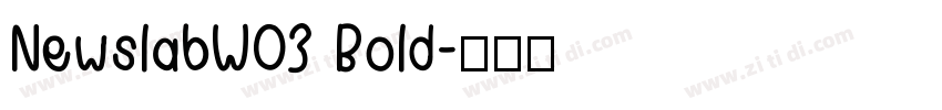 NewslabW03 Bold字体转换